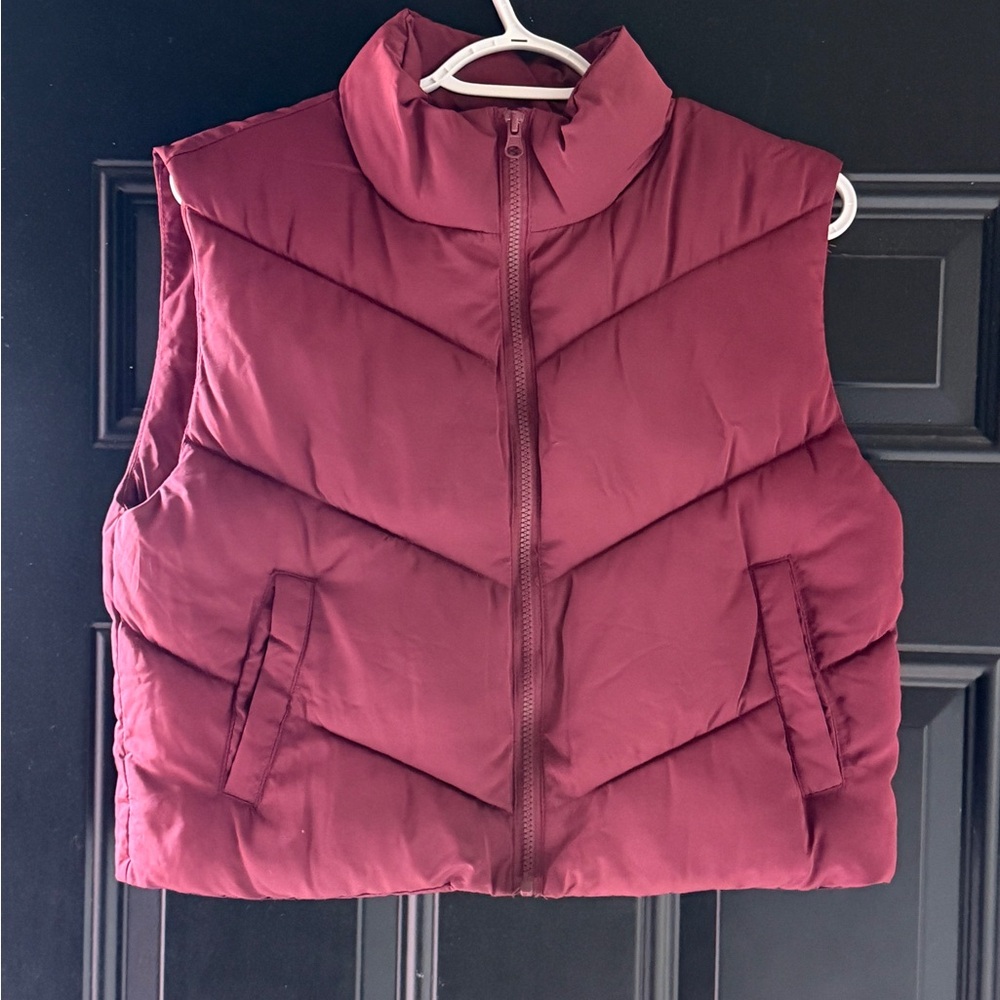 Thread & Supply Burgundy Puffer Vest